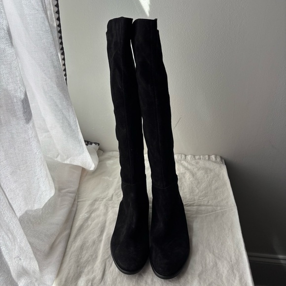 Davos‎ Gomma Suede Knee High Boot Made in Italy Sz 7M - Picture 3 of 8